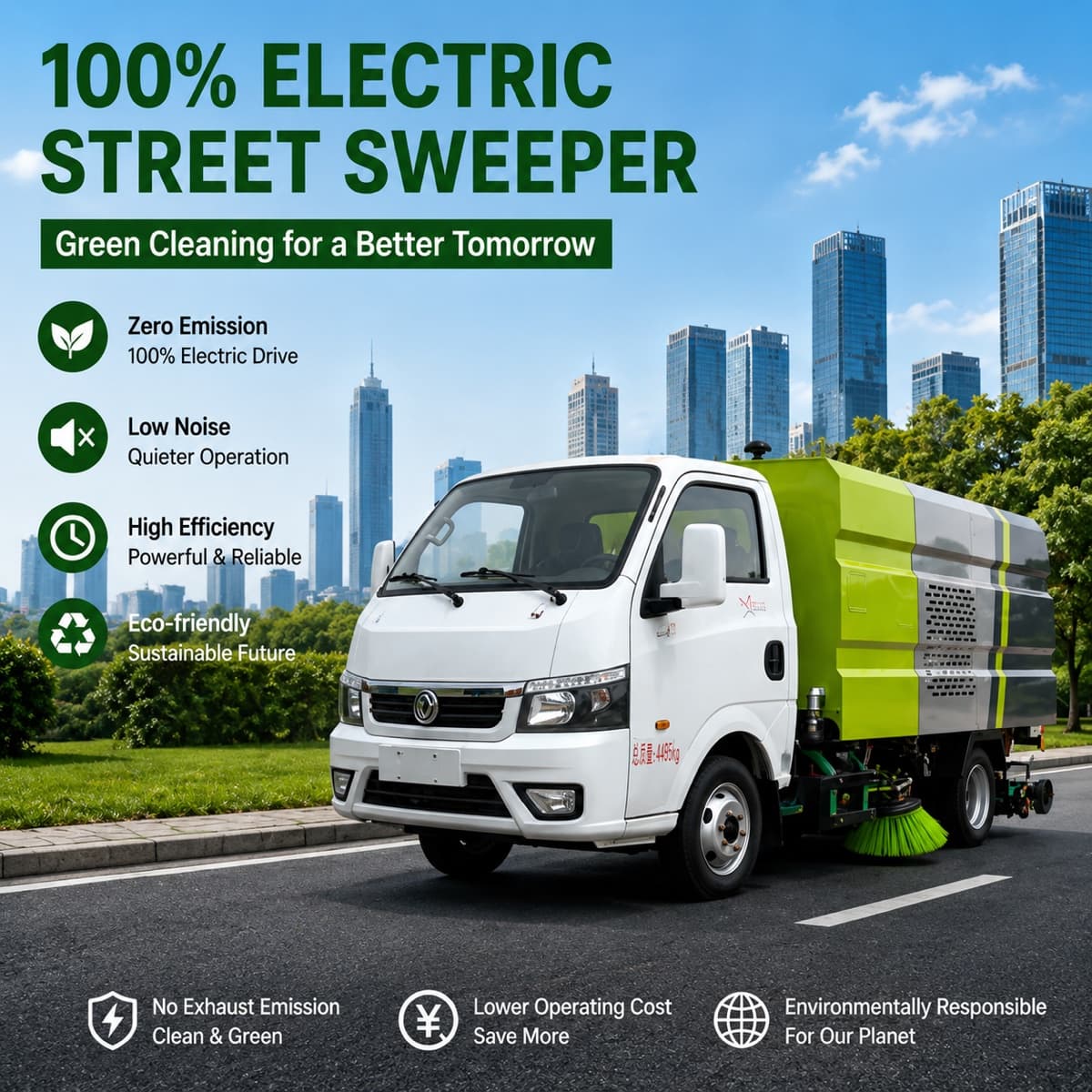 Sibit Electric Street Sweeper Truck — image 1